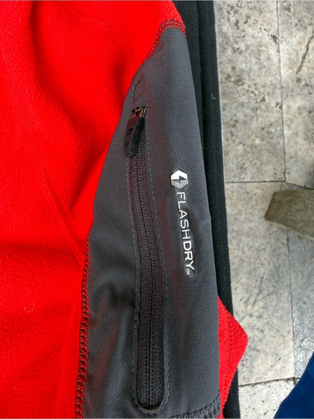 The North Face Bright Red Quarter-Zip Fleece Jacket